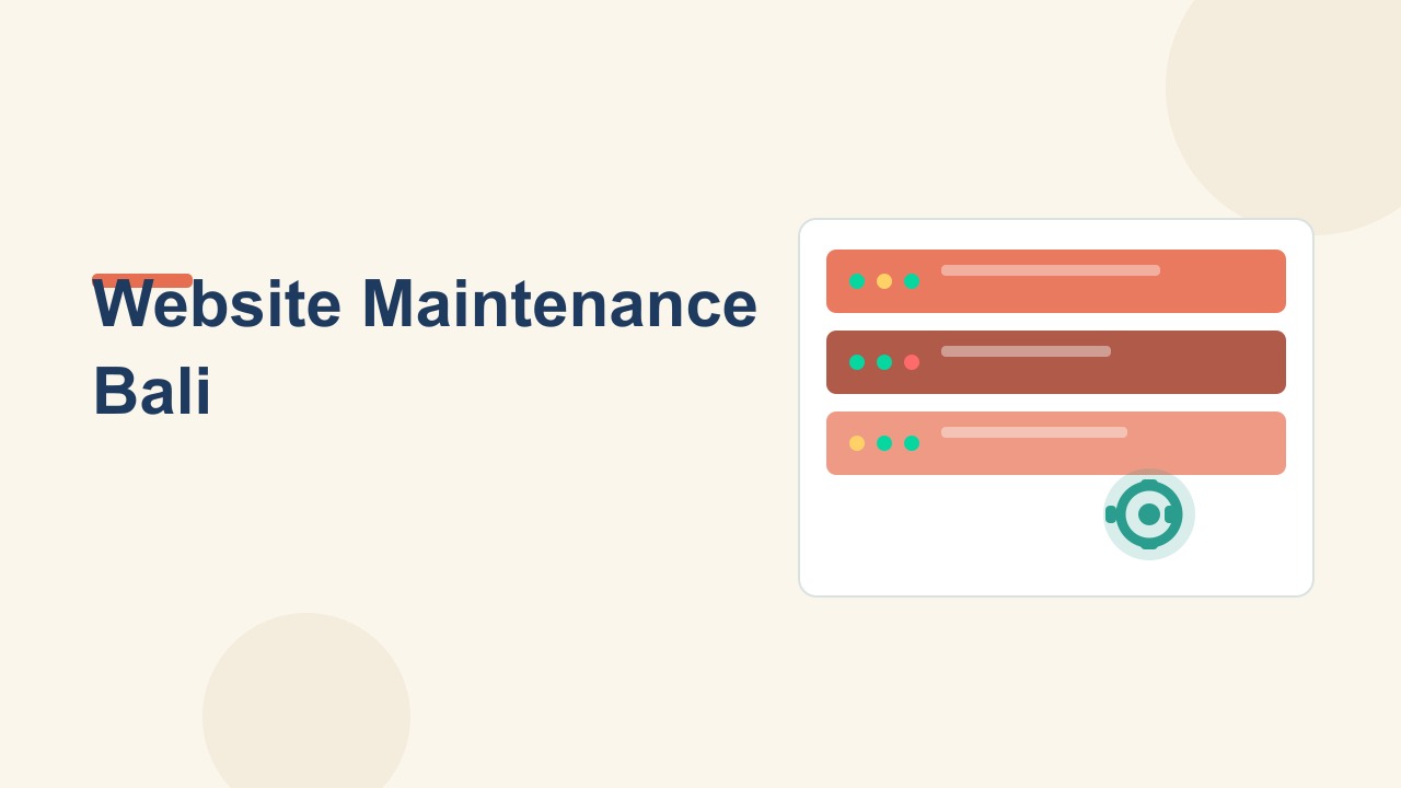 Website Maintenance Bali: Keep Your Site Secure and Fast